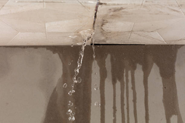 Professional Sewage Cleanup technician working in Campbell, TX